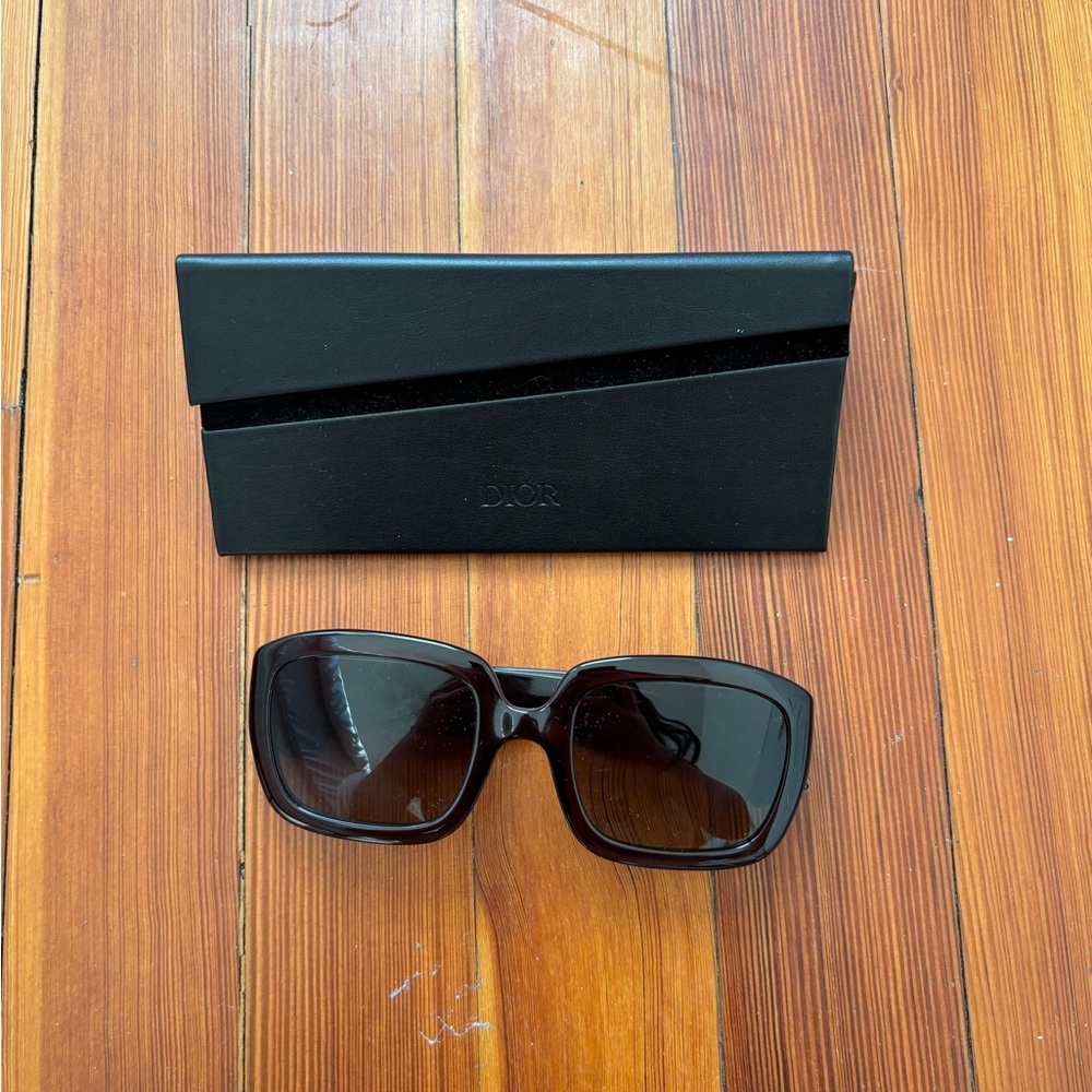 Dior Elegant Black Sunglasses with Case